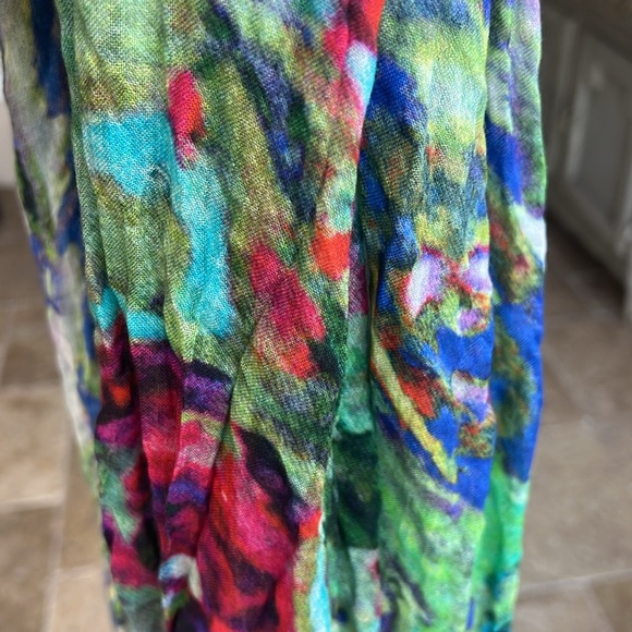 Colorful Women’s Infinity Scarf Pink Red Blue Green Orange Purple Soft - Picture 7 of 8